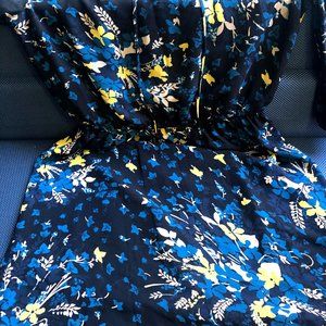 Blue, Black, and Yellow Ann Taylor summer dress